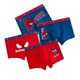 [sunkids] 男の子 パンツ ボーイズ パンツ 3～5枚セット 子供 幼児 小学生 保育園 キッズ 下着 薄手綿 可愛い柔らかい 快適 プレゼント ギフト（S-XL） (JP, アルファベット, XL, 4枚セット-タイプ2)
