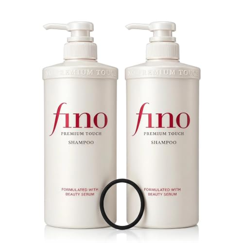 Fino Premium Shampoo 2 Pack with Hair Tie Set, Bundle by TJ SIGNATURE