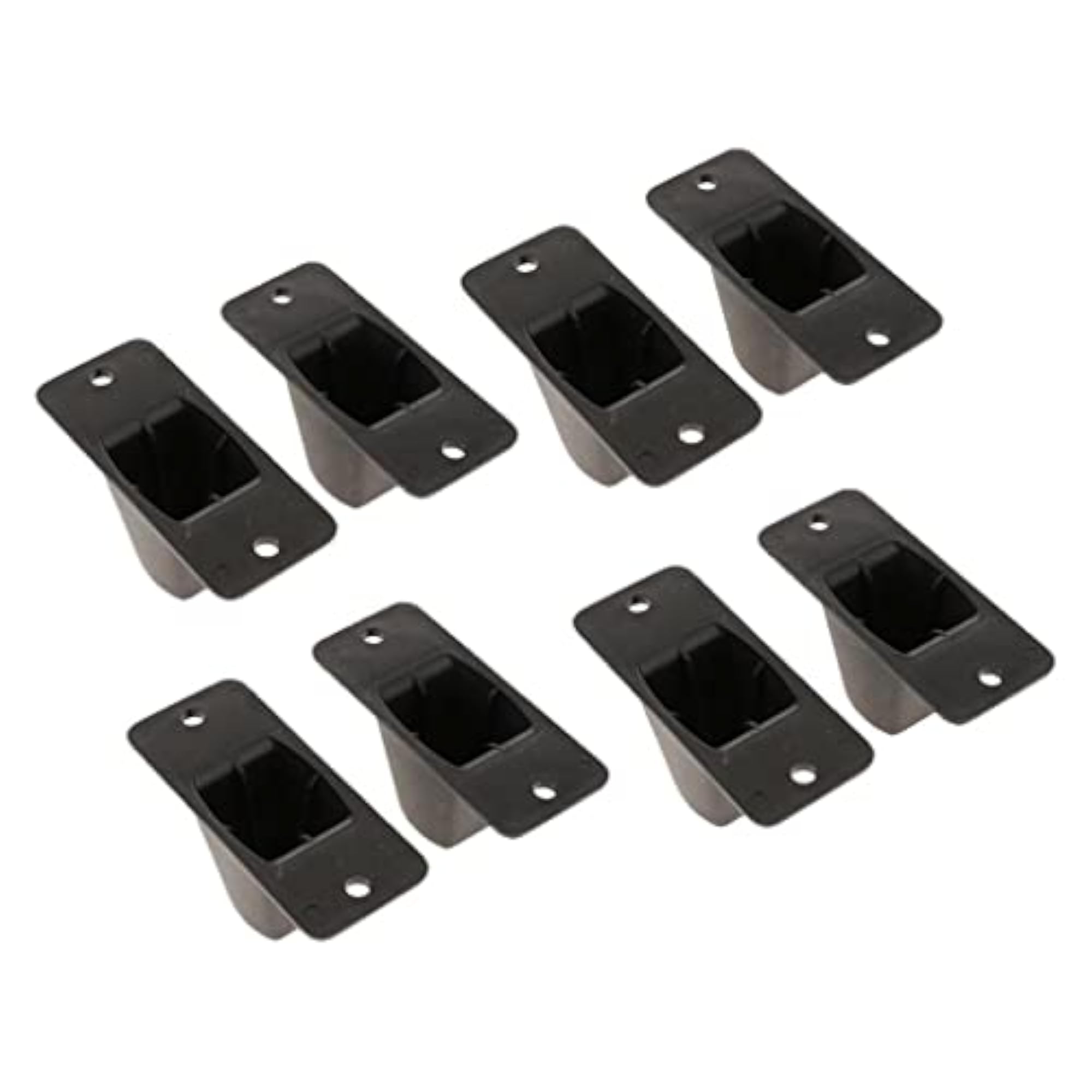 8 Pieces Plastic Stud Screw Mount Luggage Feet Pads