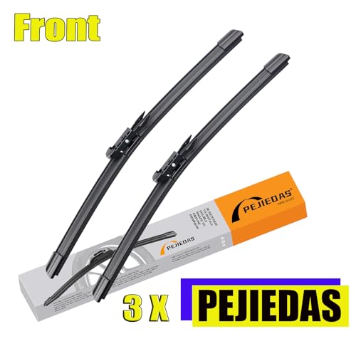 PEJIEDAS 3 x OEM Wiper Blades, Replacement Wiper Blades for Ford C-Max 2013-2018, (28“ & 26” Front Wipers + 12” Rear Wiper Blades) by PEJIEDAS - Used condition - US$12.17