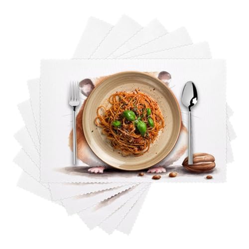 Set de table lavable hamster pour protéger la table des plats