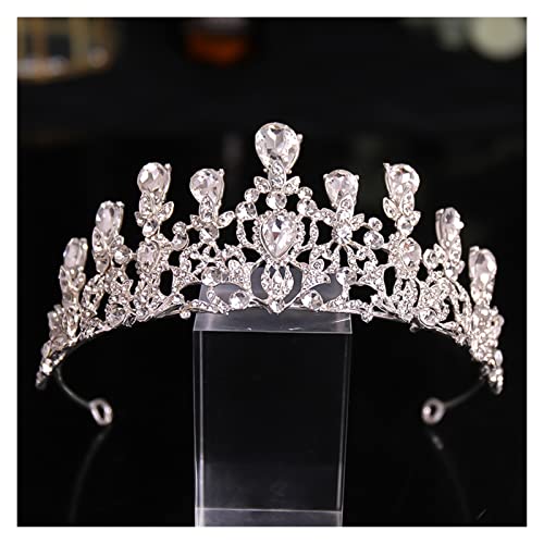 Diadema de cristal para fijar el velo de novia con elegancia y comodidad absoluta