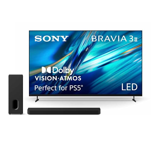 Image of Sony BRAVIA 3 II 65-Inch 4K Ultra HD LED Smart TV (K-65XR30M2) with BRAVIA Theater Bar 7 9-Speaker Soundbar and Included BRAVIA Theater Sub 7 Wireless Subwoofer (HT-AP710) Bundle