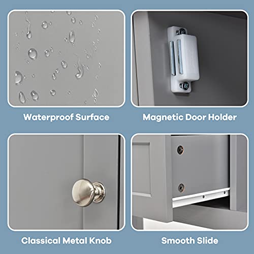 Petsite Sideboard Buffet Cabinet With Storage, Drawers & Open Shelf, Wood Accent Cupboard Console Table For Home Kitchen, Living Room, Hallway #TOP3