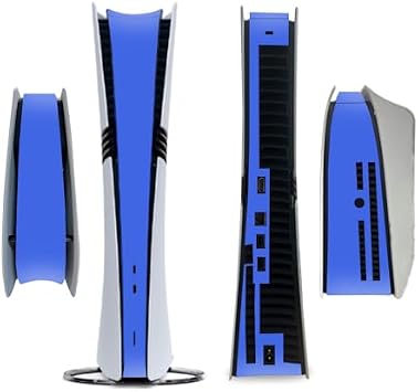 Full Side Sticker for PS5 PRO Disc Console Centre Skin Console Decal Vinyl Pure Color Blue