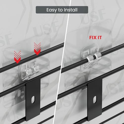 Image of USF Self Adhesive Corner Shelf for Bathroom, Stainless Steel Wall Mounted Storage Rack with No Drill Installation and Strong Hold Design for Kitchen Use, Easy Wall Installation (Black, Pack of 1)