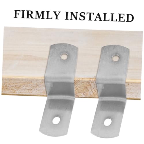 Clips en Z en acier pour cadres et plateaux de table | Lot de 150 fixations robustes argentées - 7