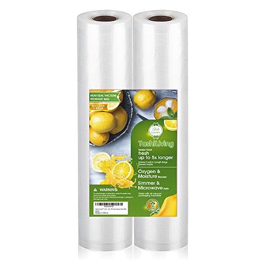 TashiBox [11" x 25' -2 Rolls Vacuum Sealer Bags,Vacuum Sealer Bags Rolls