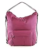 Borsa a spalla realizzata in mitrix, storico materiale del marchio Mandarina Duck. Resistente e leggero, utilizzabile anche come zaino grazie ad un rapido adeguamento della tracolla. Dotata di tasca esterna con zip.