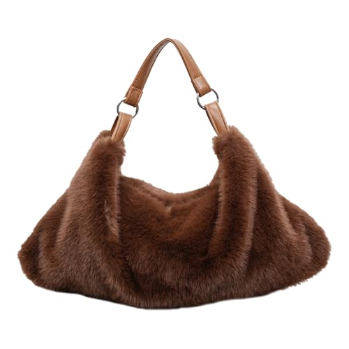 Sac boulette en peluche grand format pour femme résolvant le manque de place quotidien