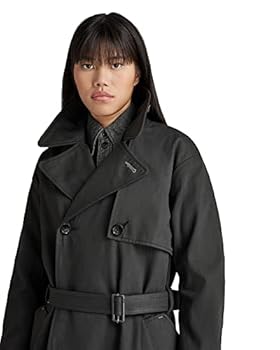 ★G-CUT★ Waist String Trench Jumper_Charcoal 7255120101 G-star High Trench Jacket M : Amazon.pl: Moda