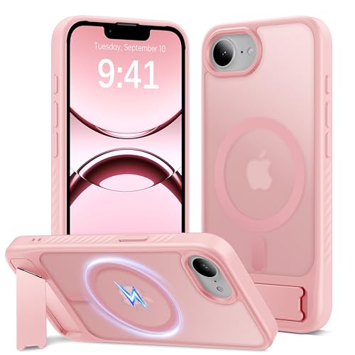 Eastinbox Magnetic iPhone 17e & 16e Case with Stand, Pink