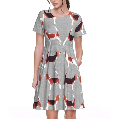 Robe d'été à manches courtes pour une allure chic en vacances