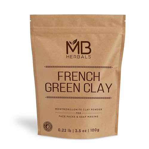 MB Herbals French Green Clay Powder 100G | For Face Packs, Face S...