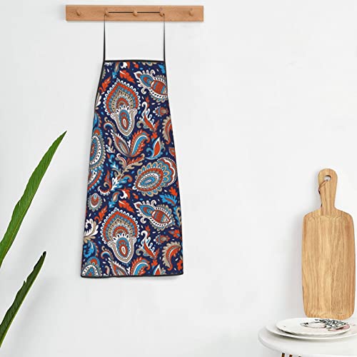 Oplp Ethnic Mandala Floral Apron For Cooking Kitchen Gardening Bbq Baking #TOP2