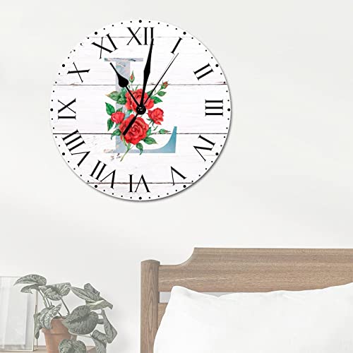 Horloge murale initiale E cadeau idéal pour salon et chambre - 5