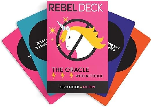 PRIMIL New Card Game The Oracle with Attitude Unfiltered Self Care Oracle Deck 60 Cards for Beginners (Pack of 1)