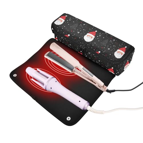 Bolsa de viaje resistente al calor para herramientas de cabello con base resistente para planchas y rizadores miniatura 2