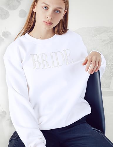 Bride Sweatshirt - Engagement Gift - Bride Sweatshirts For Women - Bride Crewneck Sweatshirt - Wedding Gift4