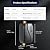 Mini Tankless Water Heater Electric, 3000W 110V Wall Mounted Instant Hot Water Heater w/LED Display, Rapid Water Heating with Waterproof IPX4, Convertible Between Fahrenheit and Celsius (Black)