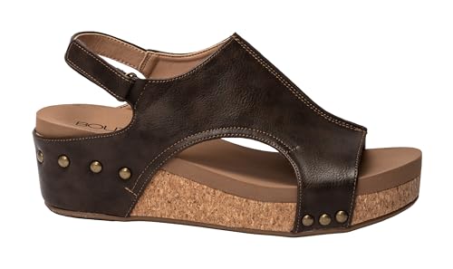 Image of Corkys Footwear Volta Wedge - Chic Elegance Meets All-Year Comfort with a 2-Inch Cork Heel and Marshmallow Insole for Stylish Everyday Wear and All-Day Comfort