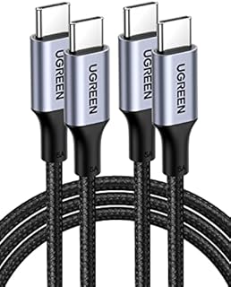 UGREEN 100W kabel USB C do USB C 2szt PD3.0 PPS kabel ładujący USB-C 5A/20V kompatybilny z iPhone 15 Pro Max MacBook Pro M2 MacBook Air M2 iPad Pro 2022 Galaxy S23 Ultra Pixel 7 Steam Deck itp. (2m)