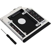 DY-tech 2nd HDD SSD Hard Drive Enclosure Caddy for HP Elitebook 8560w 8570w 8760w 8770w with Faceplate Bezel and Mounting Bracket