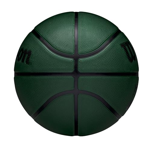 Wilson NBA Team Tribute Solid Basketball, Mit Pro-Nähten, Luftstabilität und Performance-Außenhülle, Für das Spiel im Freien, Material für alle Oberflächen, Team: Chicago Bulls, Farbe: Rot, Größe: 5
