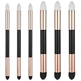 6 Stück Künstler Mischschwamm, Doppelseitiger, Auswaschbarer Schwammpinsel zum Reiben und Polieren, Mischwerkzeuge für Ölpastellkreide, Mischstift, Skizzieren, Aufhellen und Hervorheben, 2 Größen