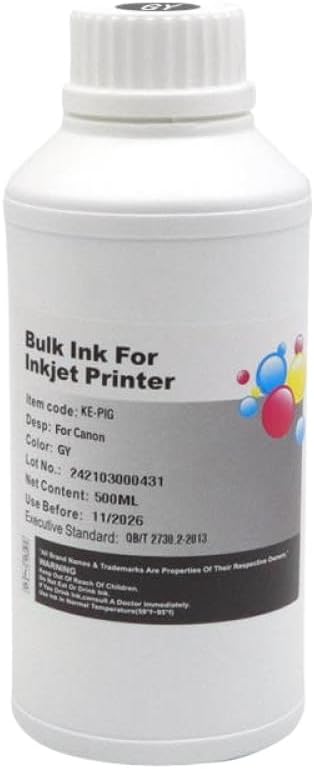 500ML Pigment Ink PFI-1700 PFI1700 PFI 1700 Refill Ink Compatible with Image PROGRAF Pro 2000 4000 6000 6100 4000s 6000s 6100s Series Large Format Printers(500ML-Pigment-M)
