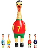 NiXiSHEEN for World Cup 2026 Merchandise ,Soccer Theme Squishy Accessories ,Soccer Fan Party Favors, Team Uniform Design Screaming Chicken, Cheering Sound Prop Prank Toy, Pet Squeaky Toy (Red)
