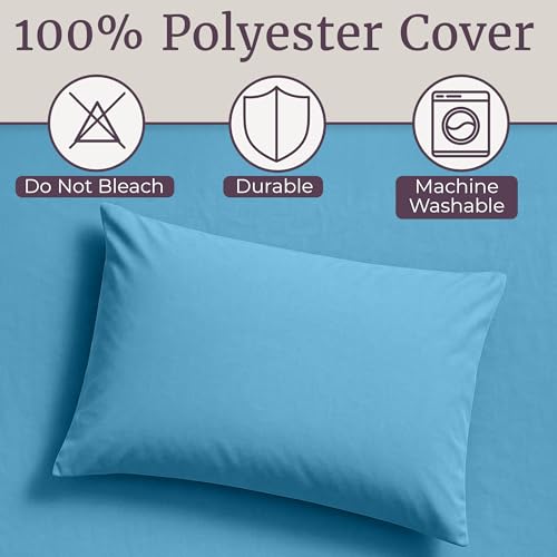 3-Piece Brushed Microfiber Sheet Set - Wrinkle, Stain, and Fade-Resistant Fitted and Flat Twin XL Sheets Plus Pillowcase by Lavish Home (Blue) by Lavish Home - Used condition - Image 5