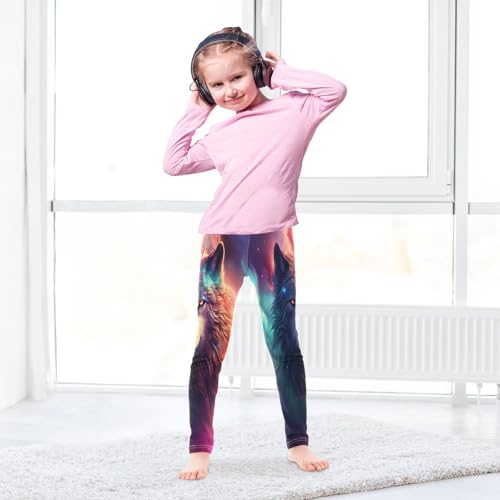 Toddler Girls Leggings Printed Yoga Pants Leggings Planet Wolf for Kids4