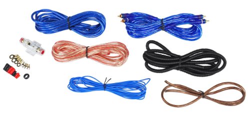 Rockville Rv8.2A 800 Watt Dual 8" Car Subwoofer Enclosure+Mono Amplifier+Amp Kit Black #TOP6