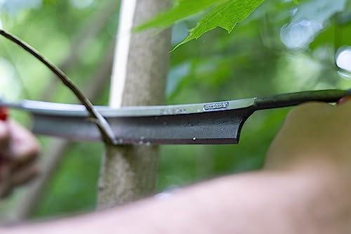 STUBAI Wagner-Reifmesser 240 mm | Zugmesser inklusive Schneidenschutz | geschmiedet, gehärtet und geschliffen mit Hohlschliff, ergonomische Holzgriffe