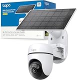 Tapo Solar-Powered Pan/Tilt Outdoor Security Camera Kit, Wireless, 2K 3MP, 360° AI Tracking, No Monthly Fee, Person/Vehicle Detection, Color Night Vision, SD/Cloud Storage, Works w/Alexa & Google Home