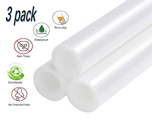 Conveasy 3 Rolls Eva Shelf Liner for Kitchen Cabinet Non-Slip Mat Refrigerator Liners