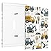 Buyidec Tools Car 1 Gang Single Toggle Outlet Light Switch Wall Plate Cover Decorative Electrical Face Receptacle Cover Plate with Screws