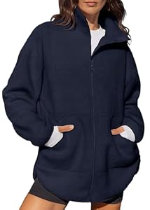 LASLULU Full Zip Fleece Jacket