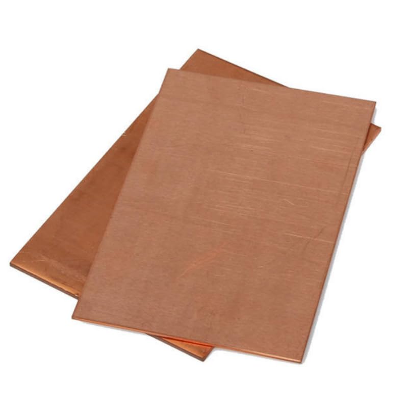 0,8/1/1,2/1,5/2/2,5/3/4 x 100/200 x 100/200 mm Dicke, 99,9% reines Kupfer-Cu-Metallblech, Folienplatte(Thickness 4mm,50x100mm)