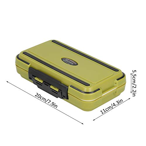 Caixa de iscas de pesca, caixa de equipamentos de pesca, para acampamento ao ar livre, caminhadas, v