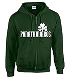 SRS-Textilservice Panathinaikos Athen Hooded Jacke Sweatjacke Hellas Griechenland Greece (XL, Grüen)