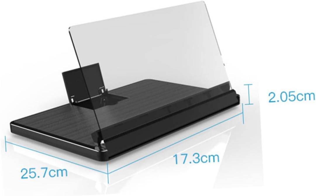 DOITOOL Phone Screen Magnifier Stand Adjustable Mobile Screen Amplifier for Videos Movies and Gaming Compatible Smartphones Black