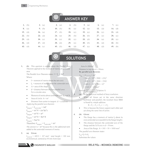 Image of PW RRB JE Mechanical and Allied Engineering | Subjectwise Previous Year Questions with Detailed Solutions | CBT-ll As Per Exam Pattern | 2300+ Bilingual Questions