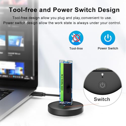 アイネックス(AINEX) USB3.2Gen2対応 M.2 NVMe SSDスタンド HDE-20 の商品画像 2