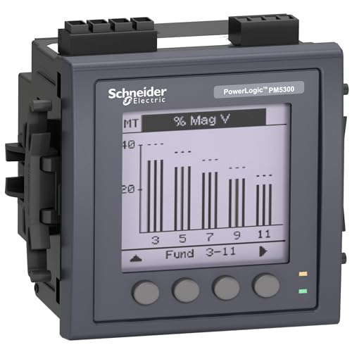 METSEPM5340 - Power Meter, PowerLogic, PM5000 Series, 125 to 250 Vdc, 100 to 415 VAC, 2 Inputs, 4 Outputs
