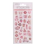 ぷっくりシール ピンクハート