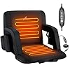Sportneer Heated Stadium Seat, 3 Heated Modes Stadium Seats with Backs Support & Armrest, Bleacher Chair with 6 Reclinng Positions Stadium Chair for Bleachers Sports Events Parks Concerts Outdoors