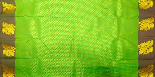 Image of VFCollections Women's Kanchipuram Silk Pure Pattu Sarees With Blouse