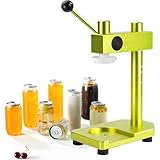 GZGHRZQS Máquina Selladora de Vasos, Selladora Comercial de Latas Redondas, Máquina Selladora Manual de Latas, Herramienta de Altura Ajustable con Base Fija para Latas de Vidrio y Plástico